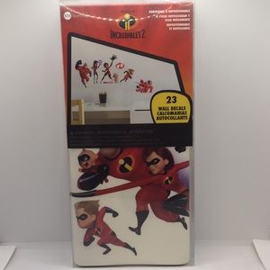 Disney Pixar Incredibles 2 Wall Decals Peel and Stick Package of 23